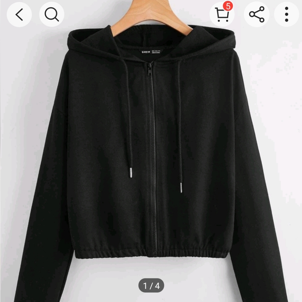 Shein Cropped Hoodie